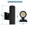Luxrite Dusk to Dawn LED Wall Lights 10in up or Up and Down Light 3CCT 3000K-5000K 12/15/18W IP65 ETL, 2PK LR40336-2PK - alternate 5